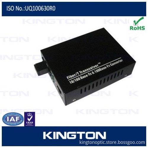 external power 10/100M single fiber media converter